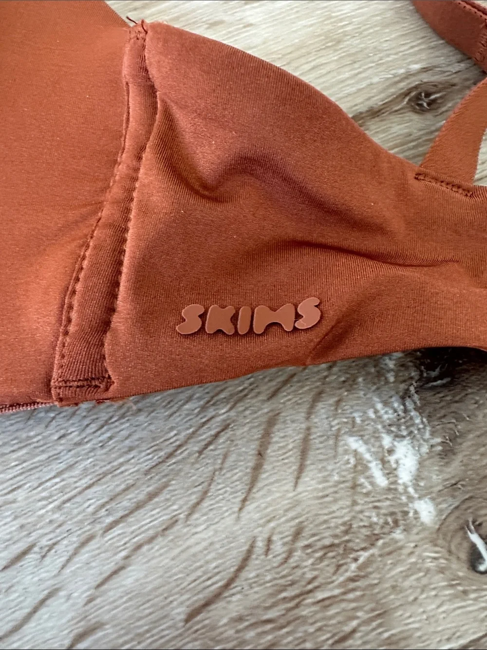 Rust Orange/ Bronze SKIMS Wireless Bra - Women’s 30B - Picture 6 of 12